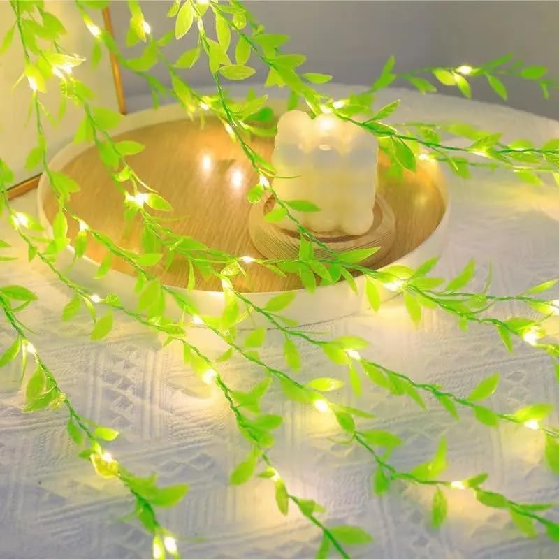 Artificial Leaf Curtain Lights