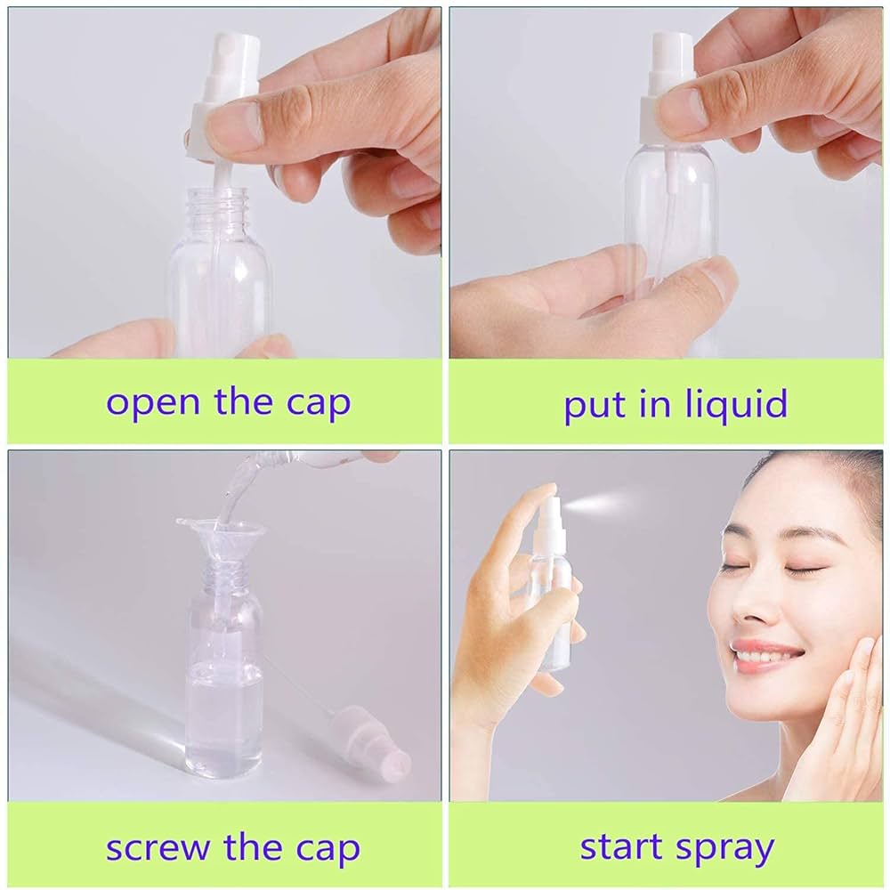 Clear Plastic Mini Travel Spray Bottle