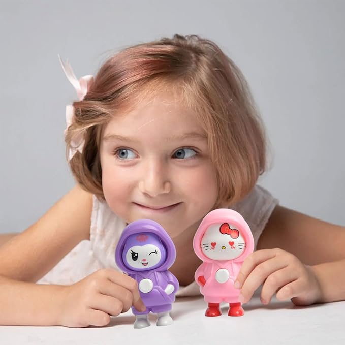 Face Changing Keychain, Doll Keychains with Rotating Face Design