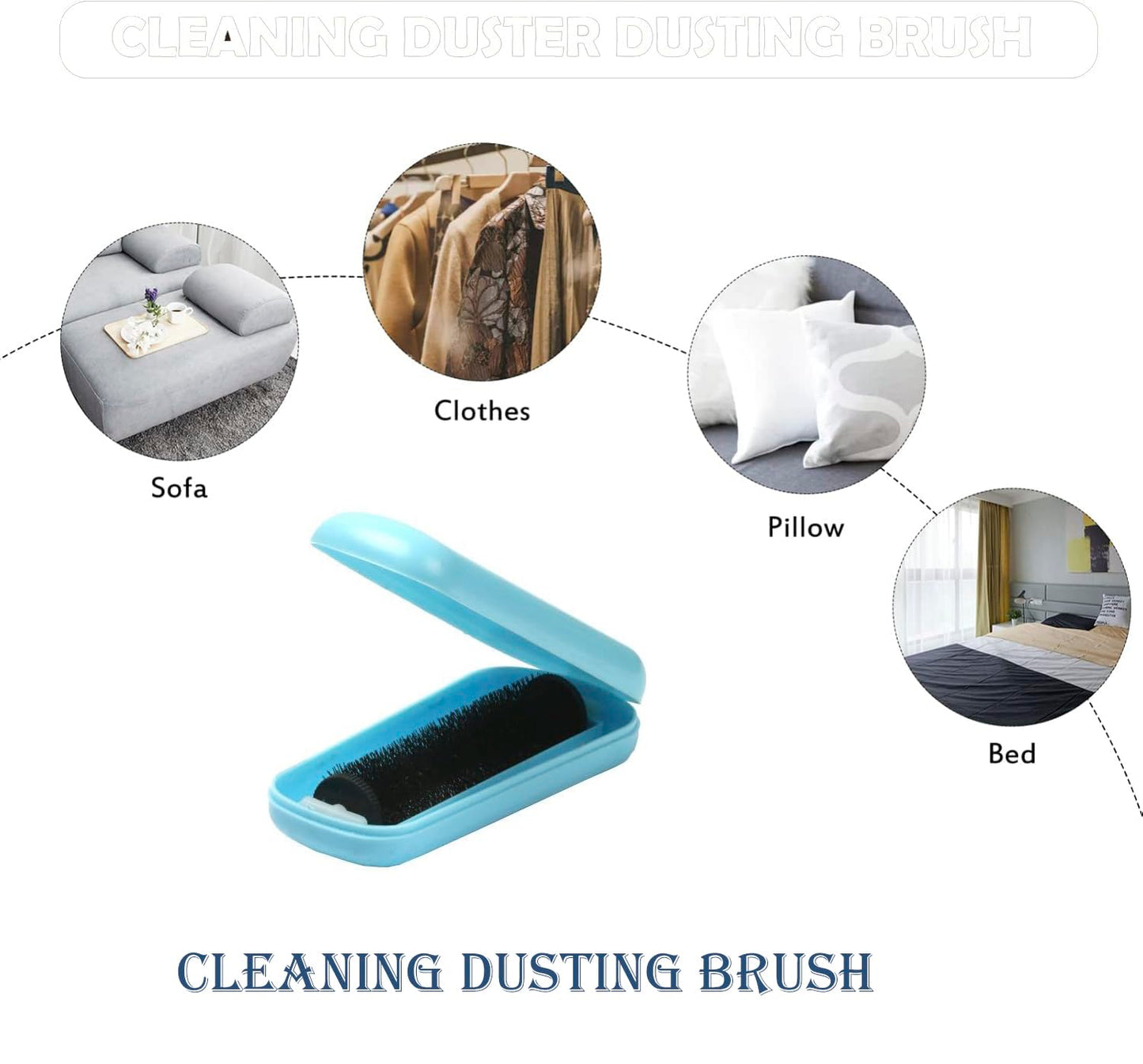 Magic Plastic Cleaning Roller Carpet Brush for Bed Sheet, Sofa, & Car Seats