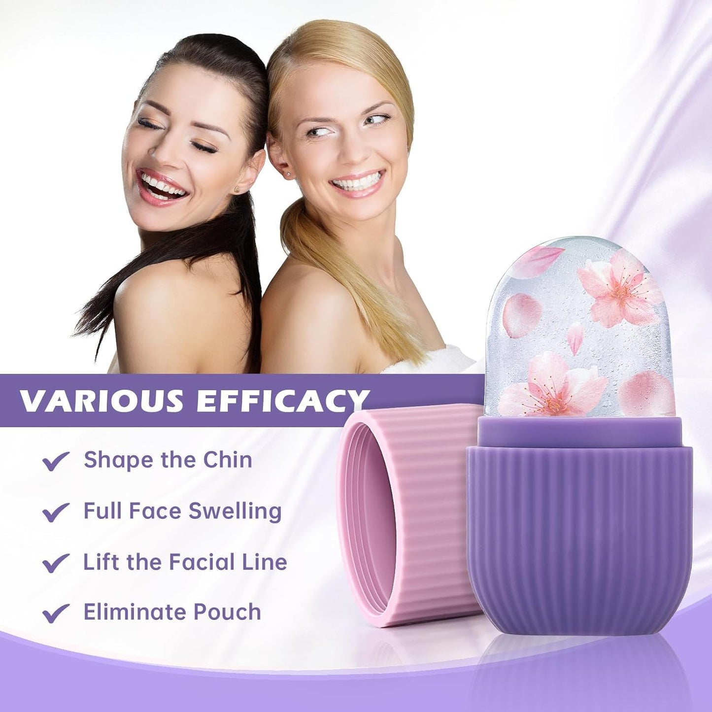 Silicone Ice Roller Face Massager