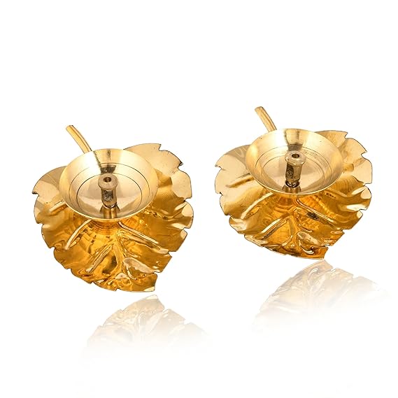 Leaf Brass Diya