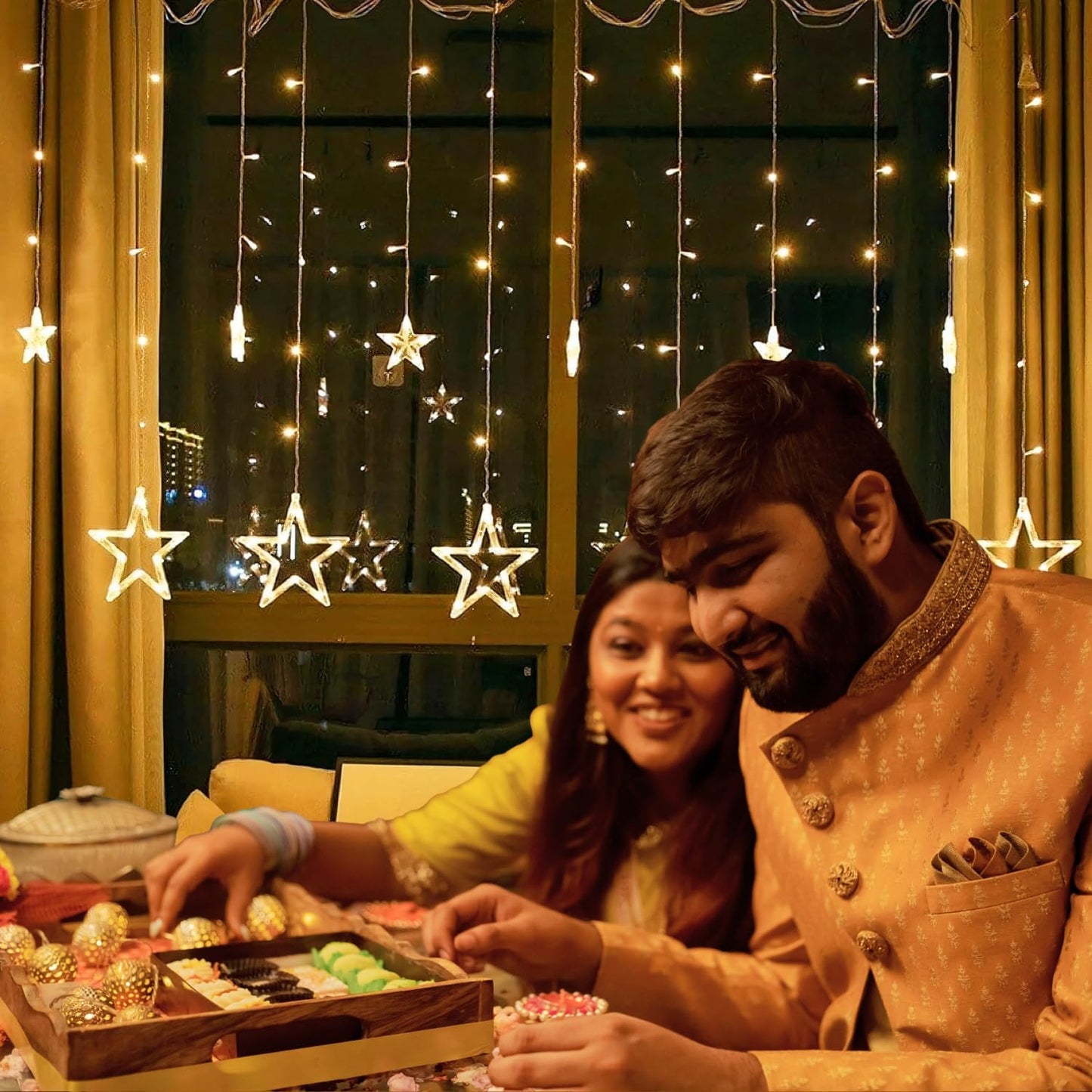 Star Curtain LED String Lights
