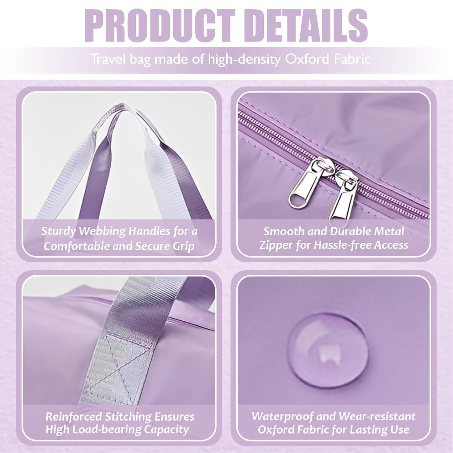 Expandable Nylon Travel Bags for Women/Duffle Bags for Women Luggage/Foldable Vanity Travelling Handbags