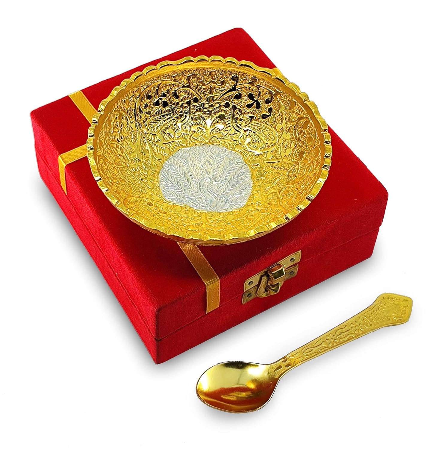 Silver Plated Bowl Spoon Set