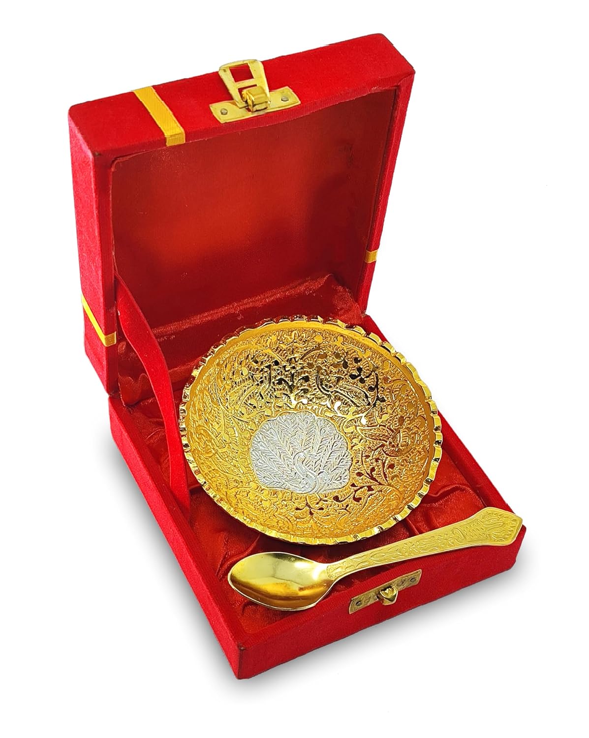 Silver Plated Bowl Spoon Set