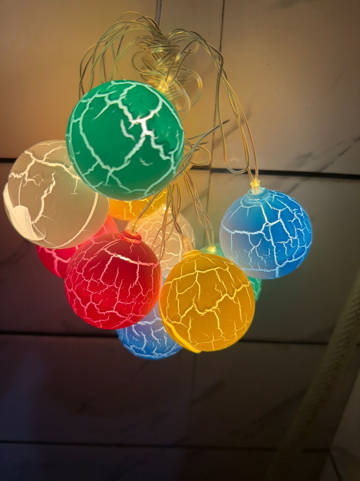 Decoration Lights {(Heart Cracker Light , Egg Crack Ball, bell Cracker light }