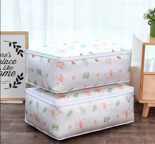 Blanket Storage Bag Under-Bed Quilt Clothes Storage Bag {pack of 2}