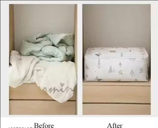 Blanket Storage Bag Under-Bed Quilt Clothes Storage Bag {pack of 2}