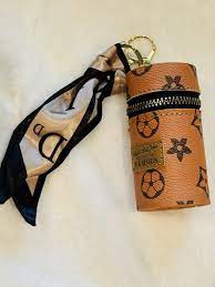 Mini Leather Coin Purse Lipstick Pack Keychain