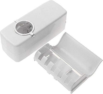 Automatic Toothpaste Dispenser and Detachable Hole 5 Toothbrush Holder