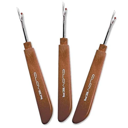 Wood Handle Craft Thread Cutter Seam Ripper Stitch Unpicker Needle Arts Sewing Tools