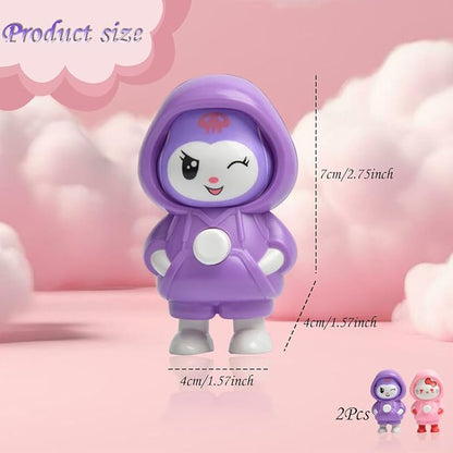 Face Changing Keychain, Doll Keychains with Rotating Face Design