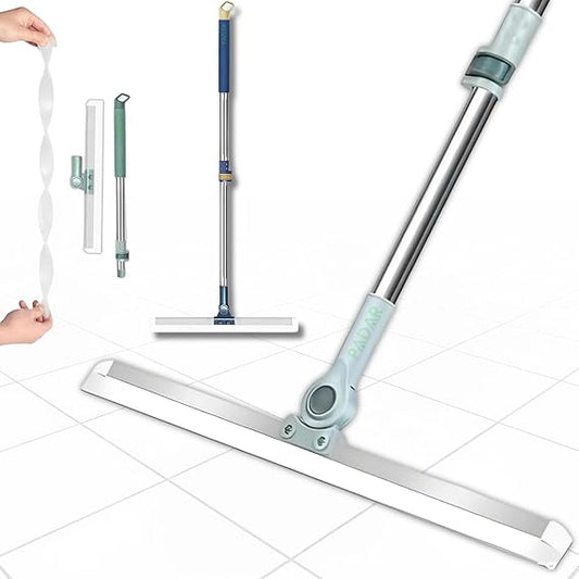 Magic Broom Sweeper for Floor Cleaning – Multifunctional Silicone Wiper Mop with Stainless Steel Extendable Handle