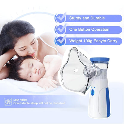 Portable Mesh Nebulizer Machine for Adults and Kids