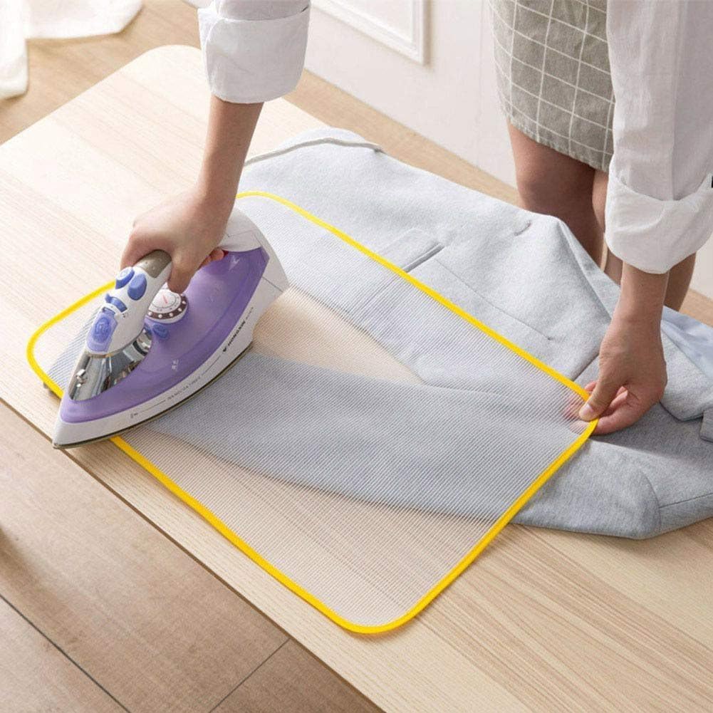 Protective Insulated Ironing Mesh for Clothes Delicate Garment Cloth Guard Home Press Mat Reusable & Washable { pack of 2}