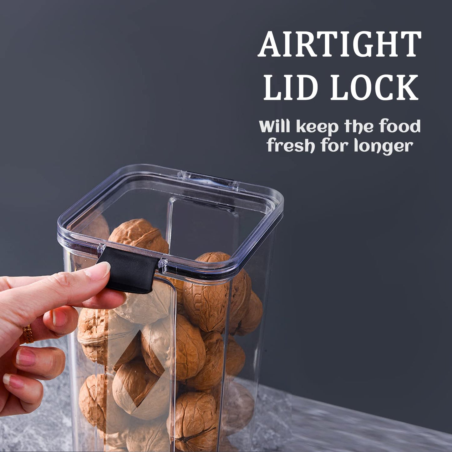 Air Tight Containers For Kitchen Storage Set, Container For Kitchen Storage Set, Kitchen Organizer And Kitchen Accessories Items & Storage (1100 ML Set Of 4)