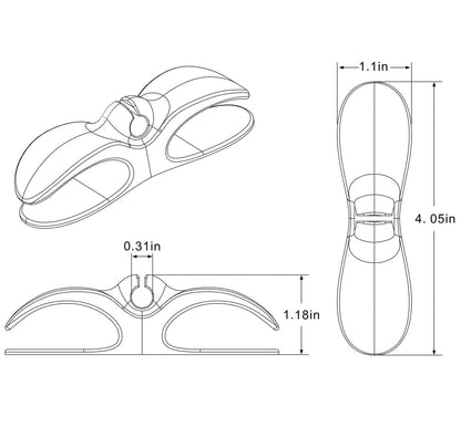 Pack of 3 Butterfly  Cable Organizer Holder Clips