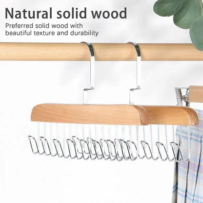 Multifunctional Non-Slip Storage Hangers with 8 Hooks, 360 Degree Swivel { pack of 2}