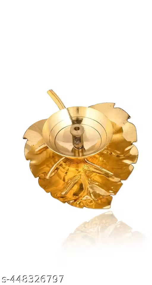 Leaf Brass Diya