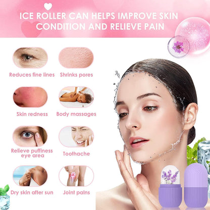 Silicone Ice Roller Face Massager