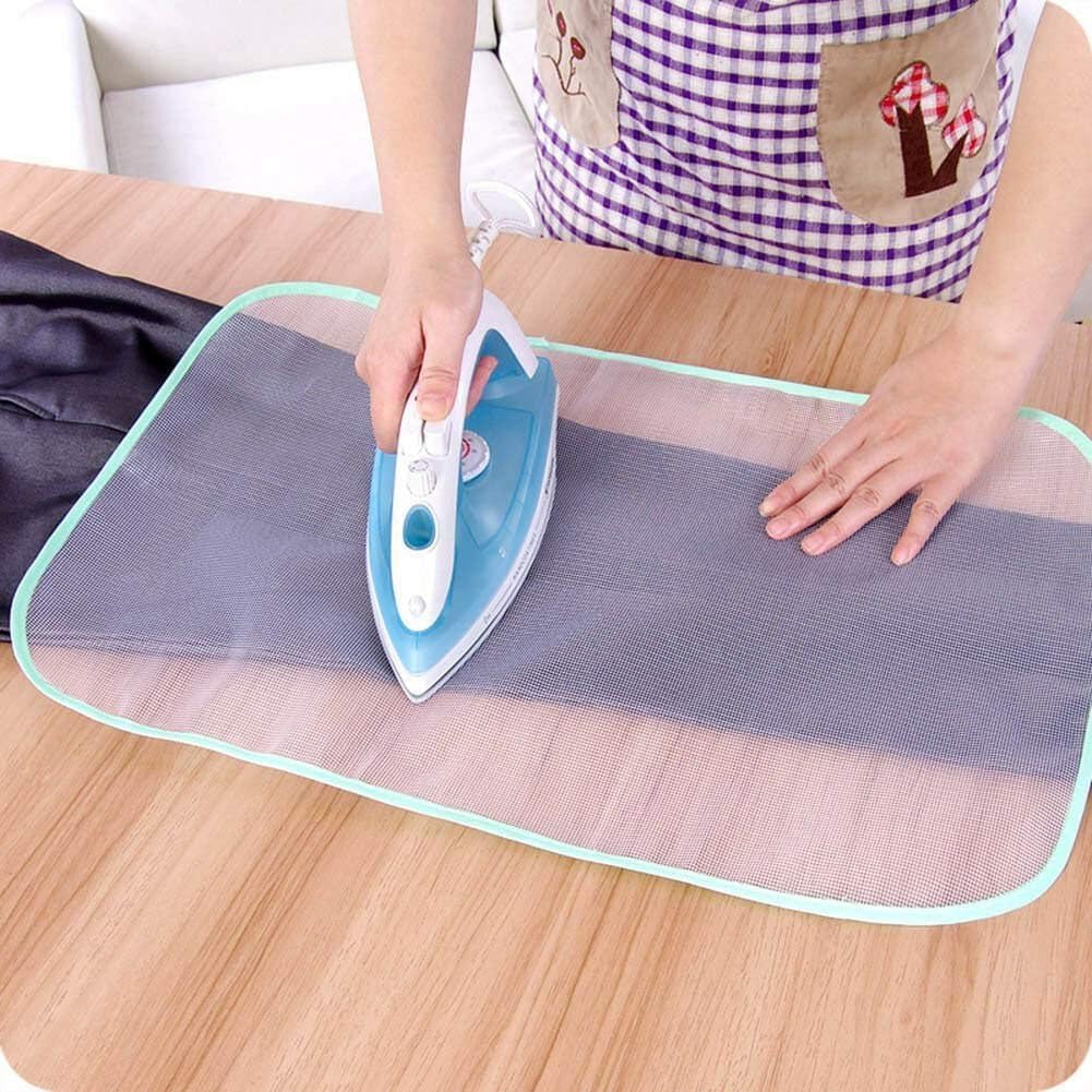 Protective Insulated Ironing Mesh for Clothes Delicate Garment Cloth Guard Home Press Mat Reusable & Washable { pack of 2}