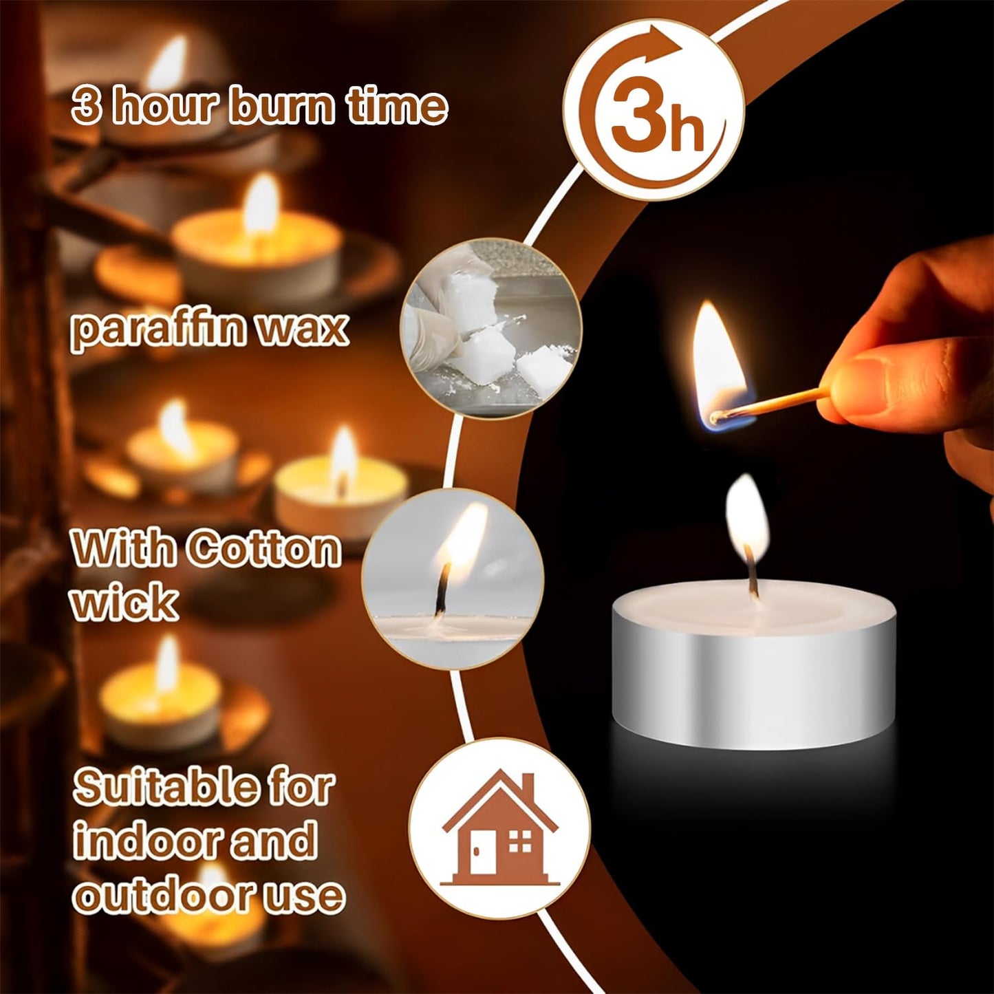 Tea Light Candles/Smokeless Wax Candle