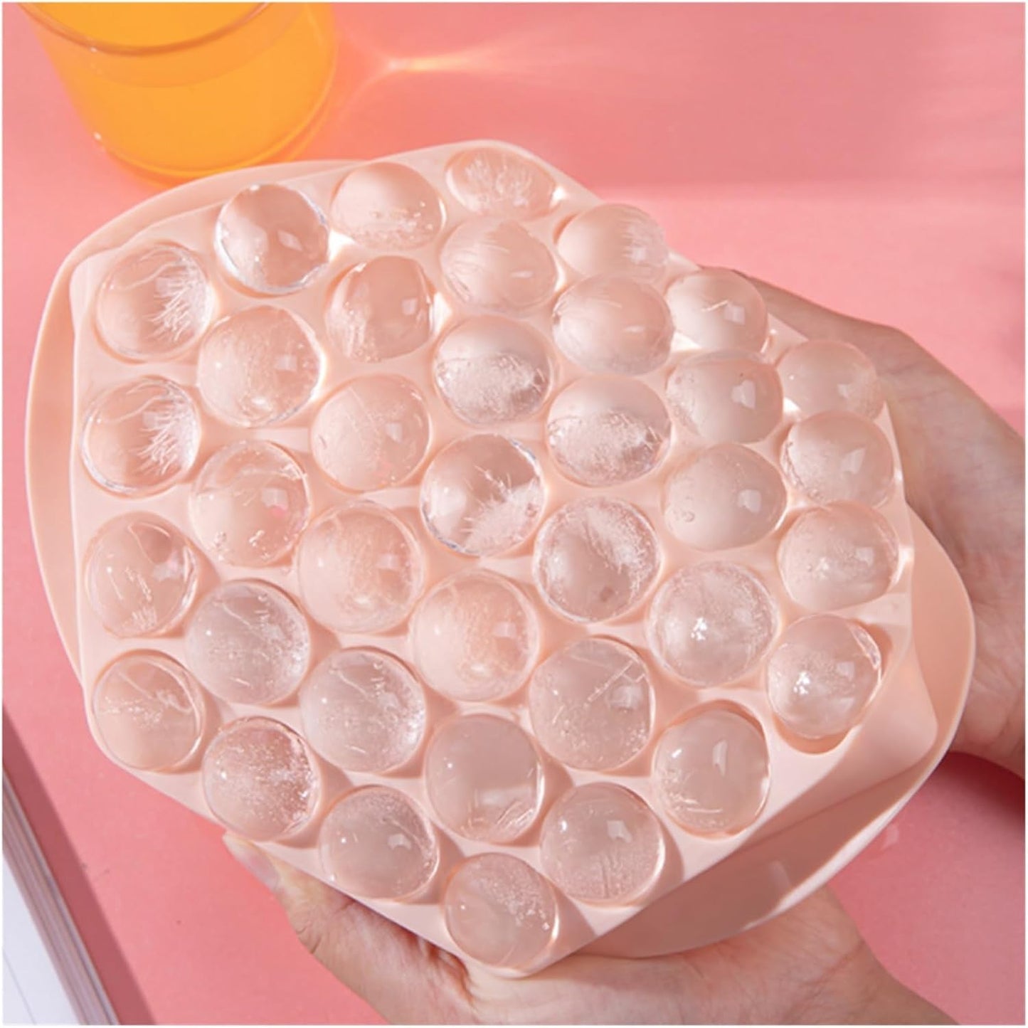 Silicone Ice Cube trays with  Sphere for Freezer