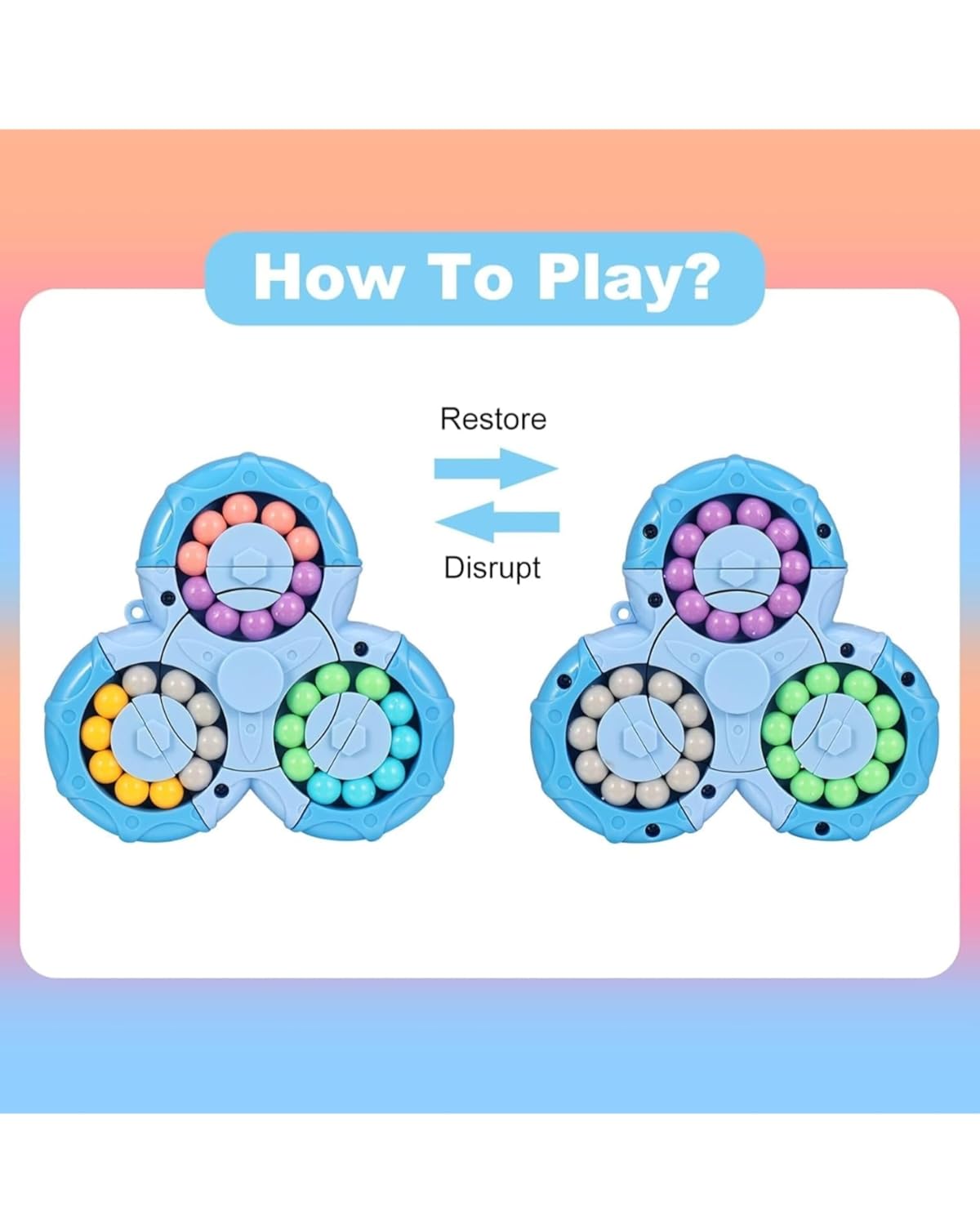 Magical Bean Spinner Puzzle Toy
