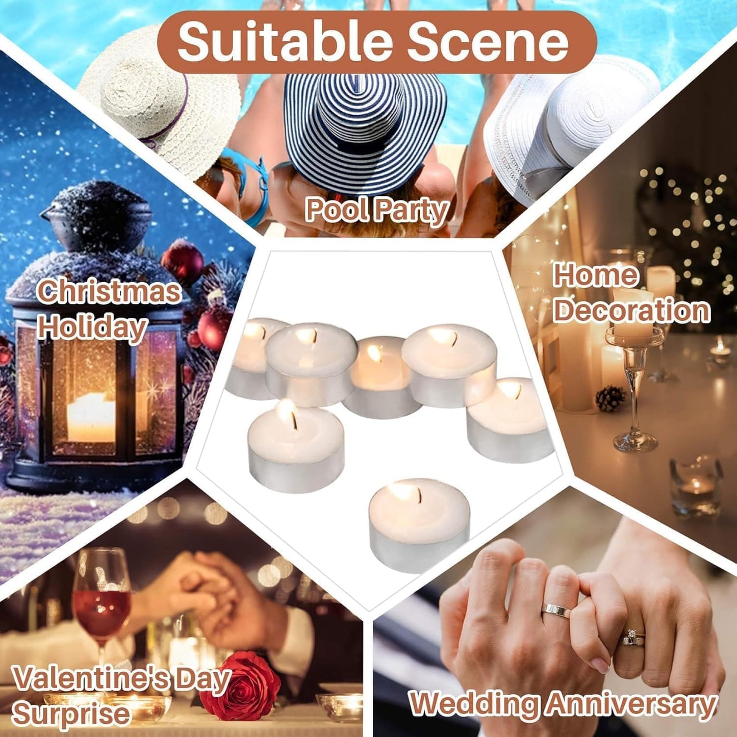 Tea Light Candles/Smokeless Wax Candle