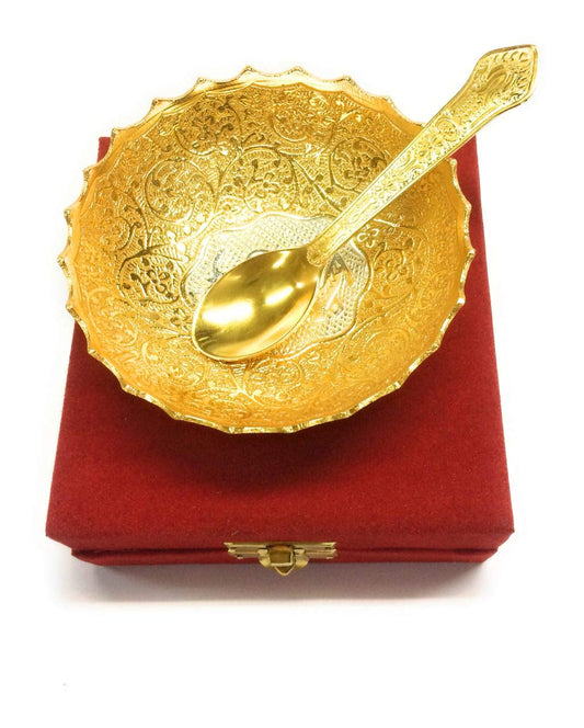 Silver Plated Bowl Spoon Set