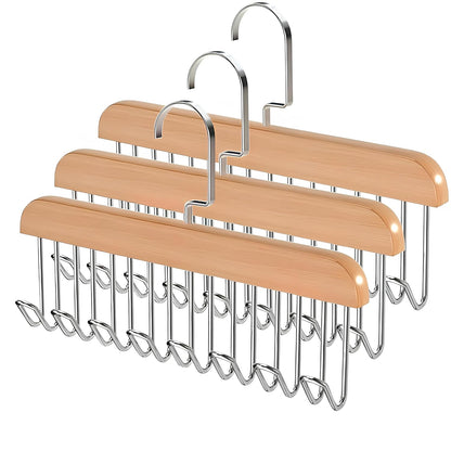 Multifunctional Non-Slip Storage Hangers with 8 Hooks, 360 Degree Swivel { pack of 2}