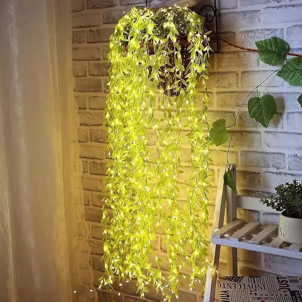 Artificial Leaf Curtain Lights